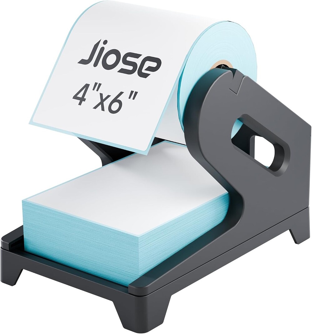 Black Plastic 4x6 Label Holder for Thermal Printers